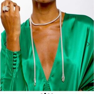 TANE Mexico Sterling Silver Snake Necklace. Never worn.